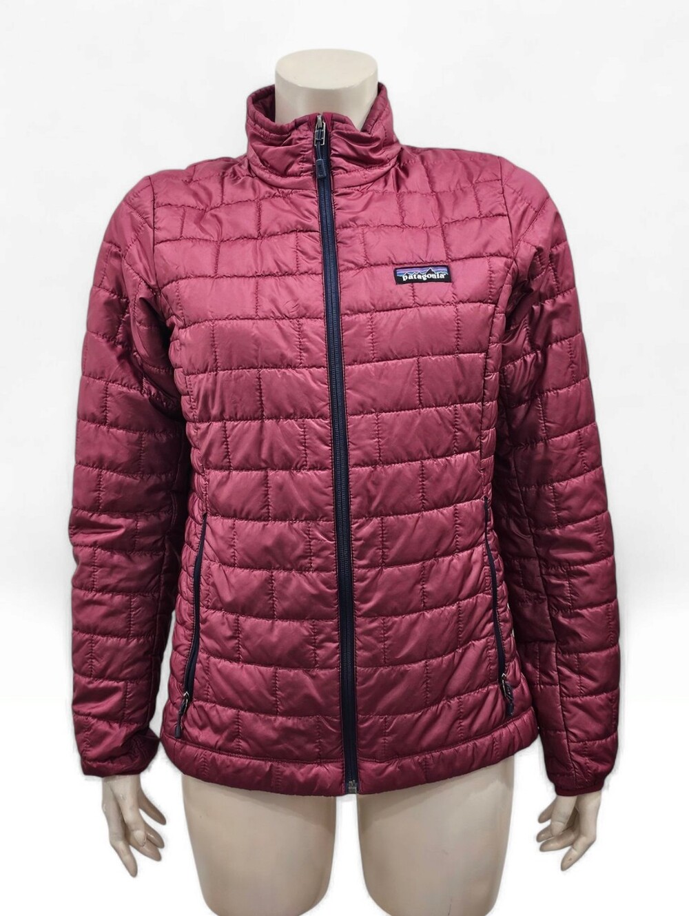 PATAGONIA Women Nano Puff Quilted Full Zip Berry Red Jacket S